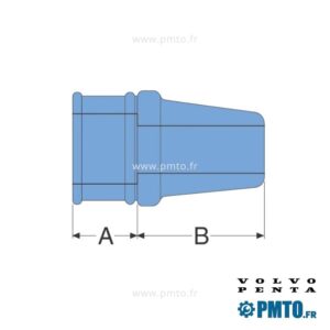 Presse-étoupe Volvo Penta 3819728 : 36mm/ 92mm/ 2”/ 2 3/4”