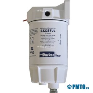 Filtre séparateur essence bol métal 227l/h Parker RA322