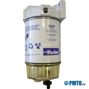 Filtre séparateur essence bol transparent 227l/h Parker RA321
