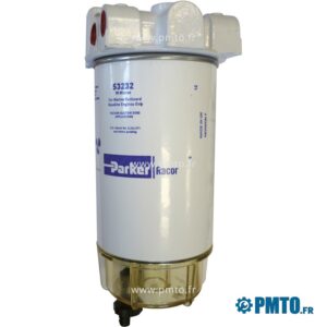 Filtre séparateur essence bol transparent 340l/h Parker RA661